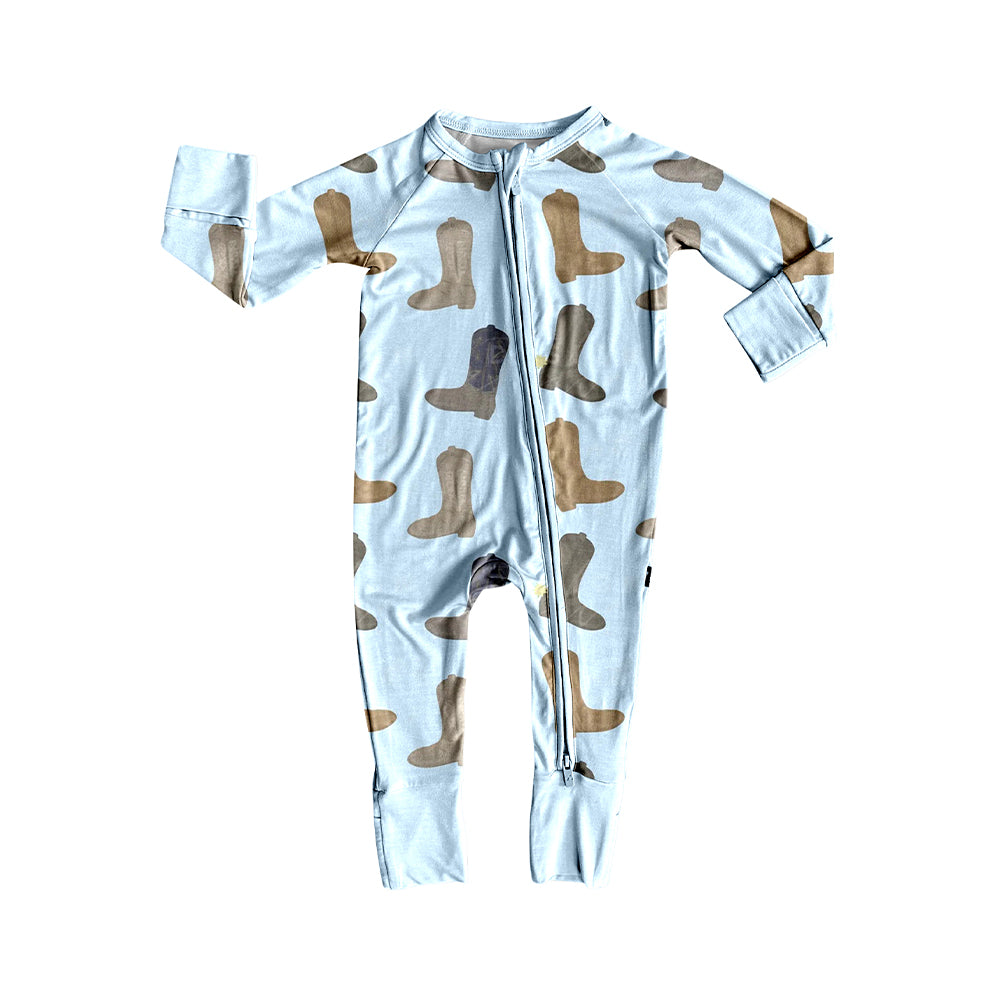 (Pre Order) No moq LR2704 pre-order baby boy clothes boot long sleeve romper-2025.9.20