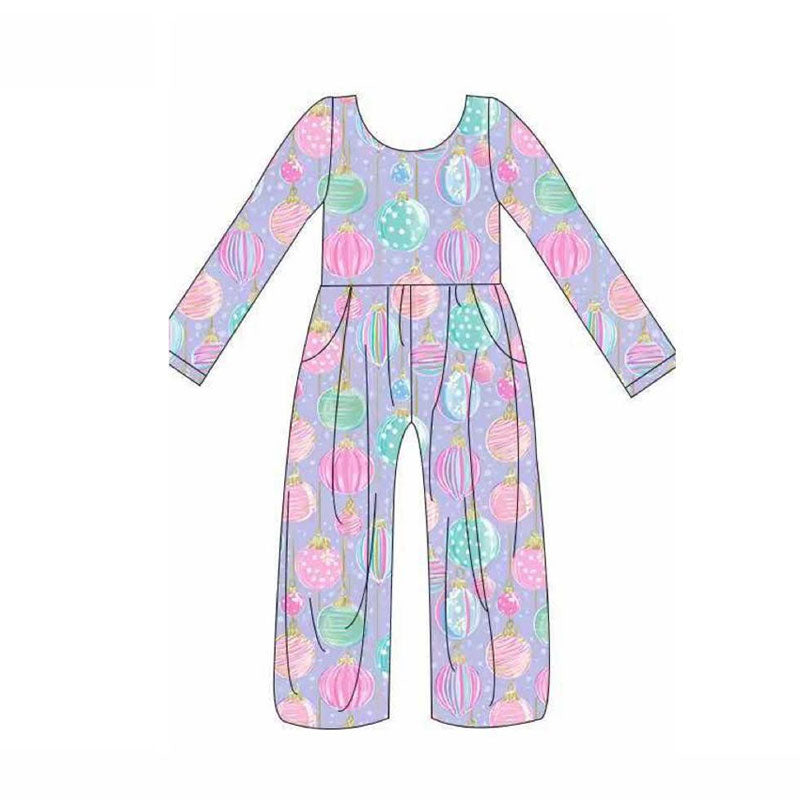 (Pre Order) No moq LR2827 PRE-ORDER baby girl clothes long sleeve jumpsuit-2025.10.21