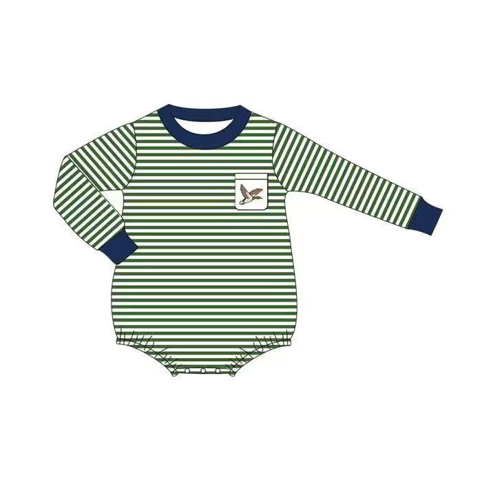 (Pre Order) No moq LR2831 pre-order baby boy clothes duck long sleeve romper-2025.10.21