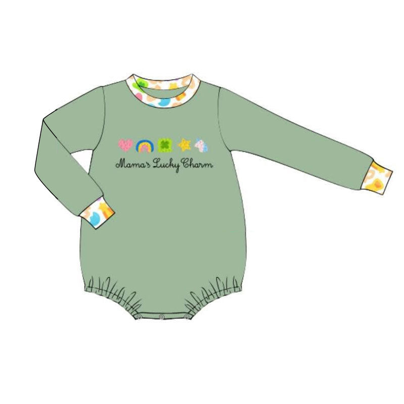 (Pre Order) No moq LR2928 pre-order baby boy clothes long sleeve romper-2025.11.18