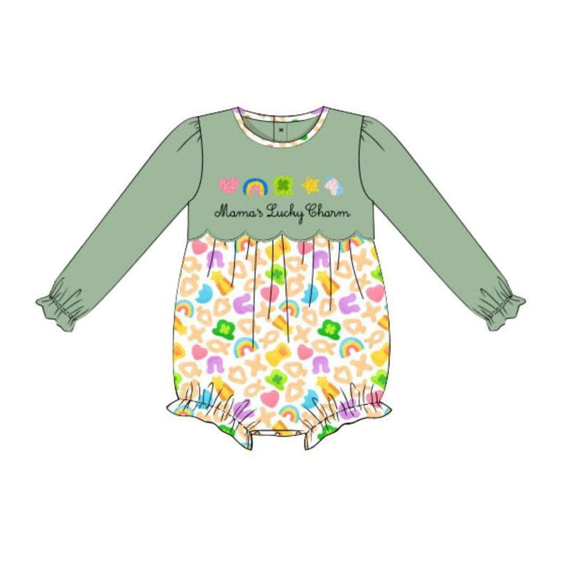 (Pre Order) No moq LR2929 pre-order baby girl clothes long sleeve romper-2025.11.18