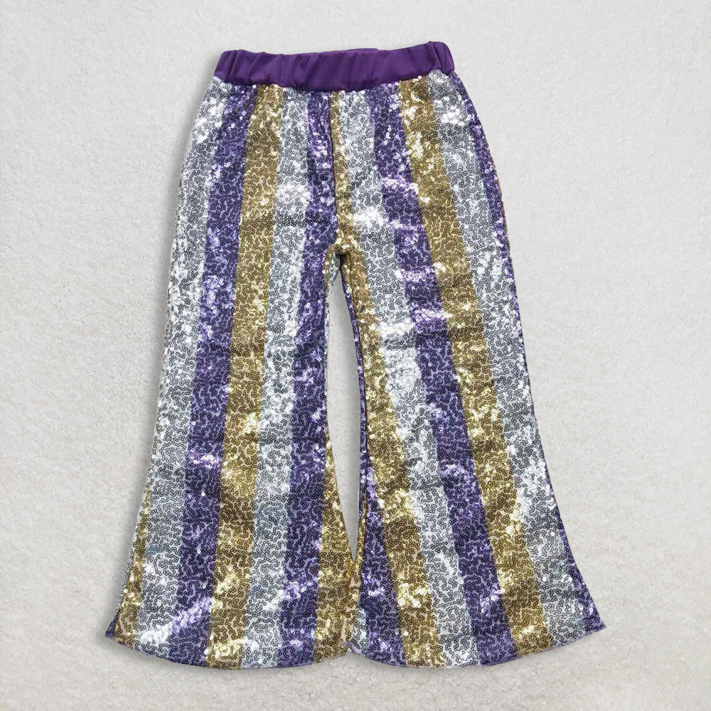 RTS NO MOQ Sibling Baby Girls Mardi Gras Outfit Set and top and pants