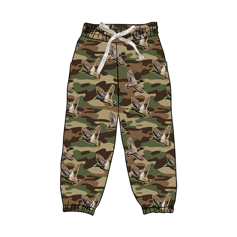 (Pre Order) No moq P0837 Pre-order adult clothes duck camouflage yoga long pants-25.8.28