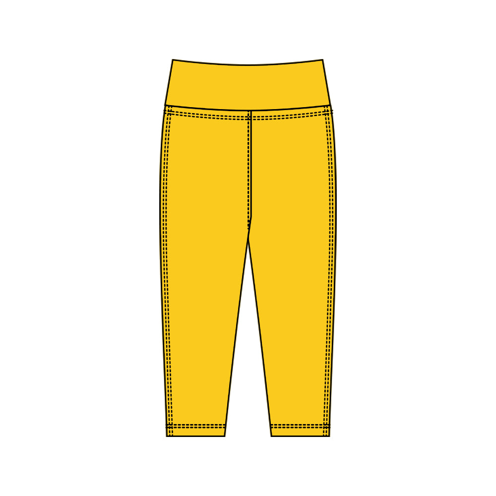 (Pre Order) No moq P0925 pre-order toddler girl clothes yoga yellow long pant-2025.10.15