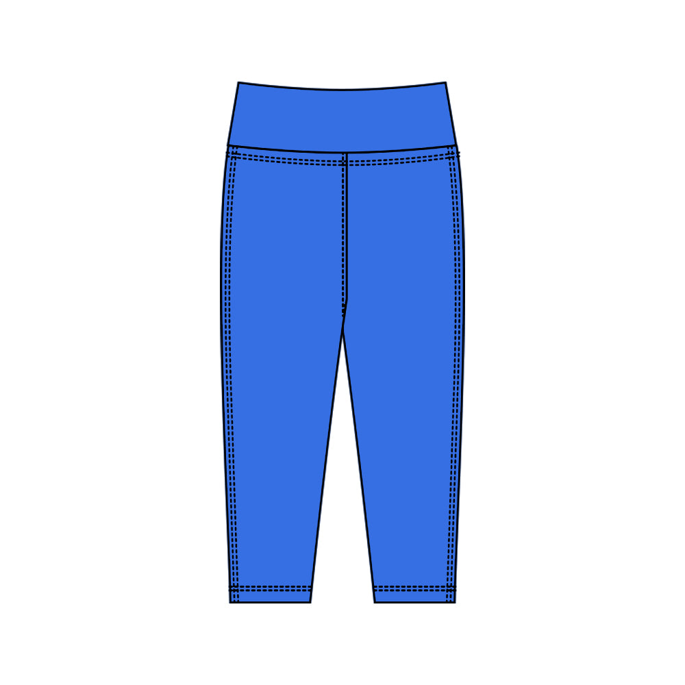 (Pre Order) No moq P0927 pre-order toddler girl clothes yoga blue long pant-2025.10.15