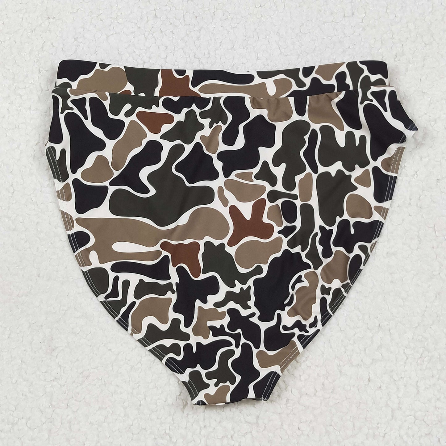 RTS NO MOQ(In Stock) S0567 Adult female camouflage beige swimsuit briefs