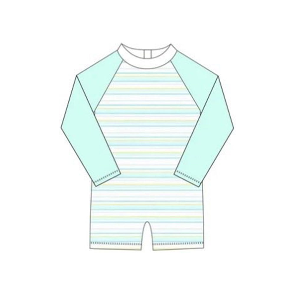 (Pre Order) No moq S0650 PRE-ORDER baby boy clothes summer long sleeve swimsuit -2025.11.26