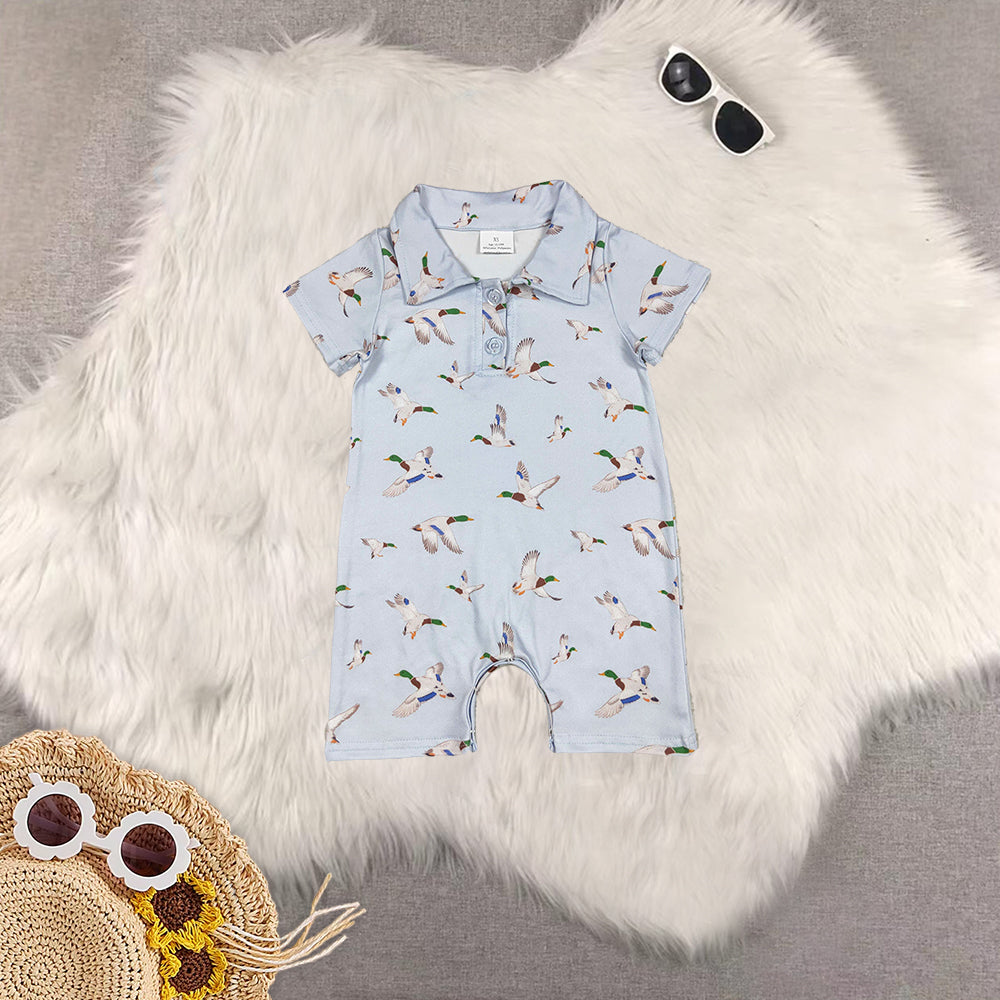 RTS NO MOQ Sibling Baby boy clothes camouflage Shorts Sleeve Romper Mixed Sizes