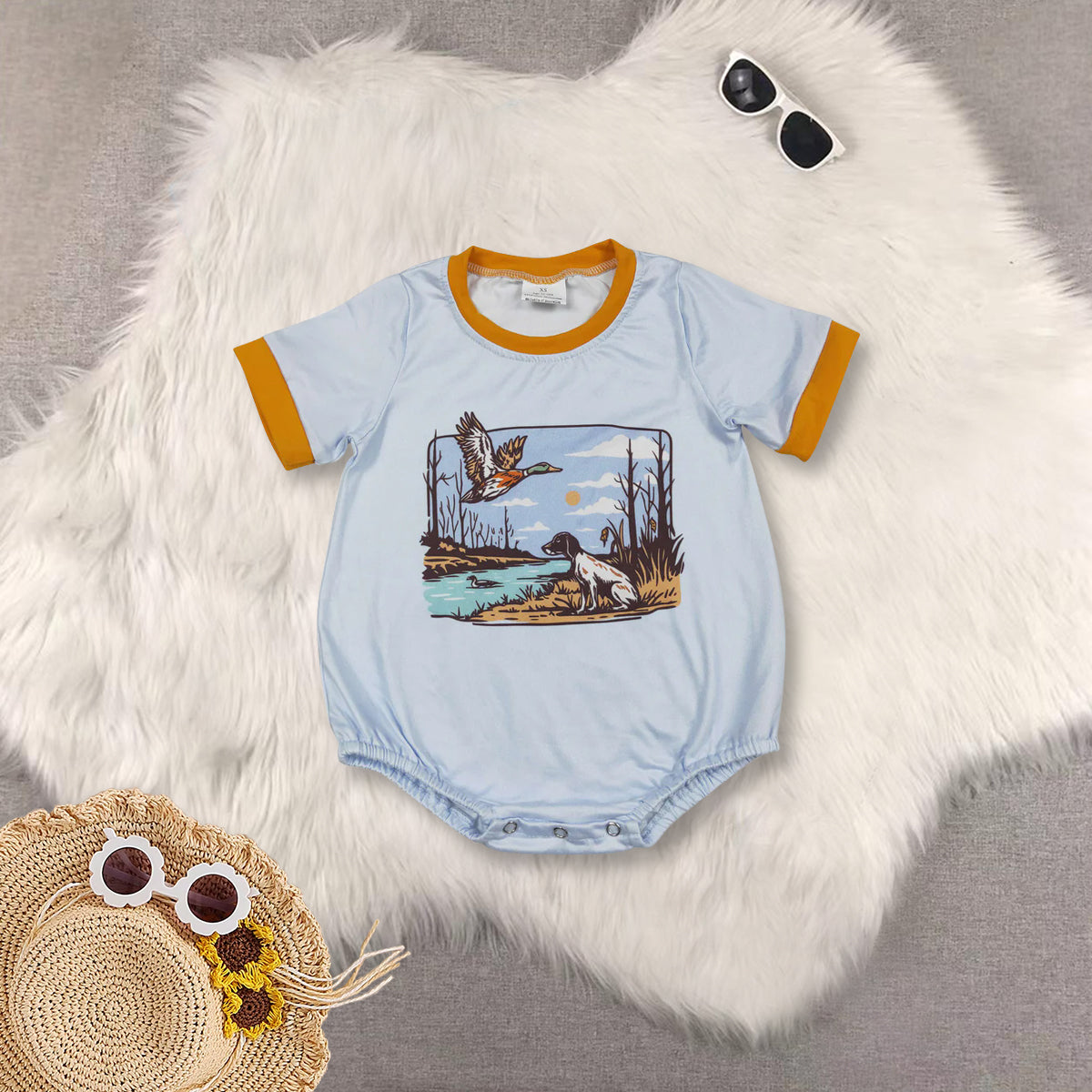 RTS NO MOQ Baby Boys clothes Short Sleeve Cropped Romper Mixed Sizes