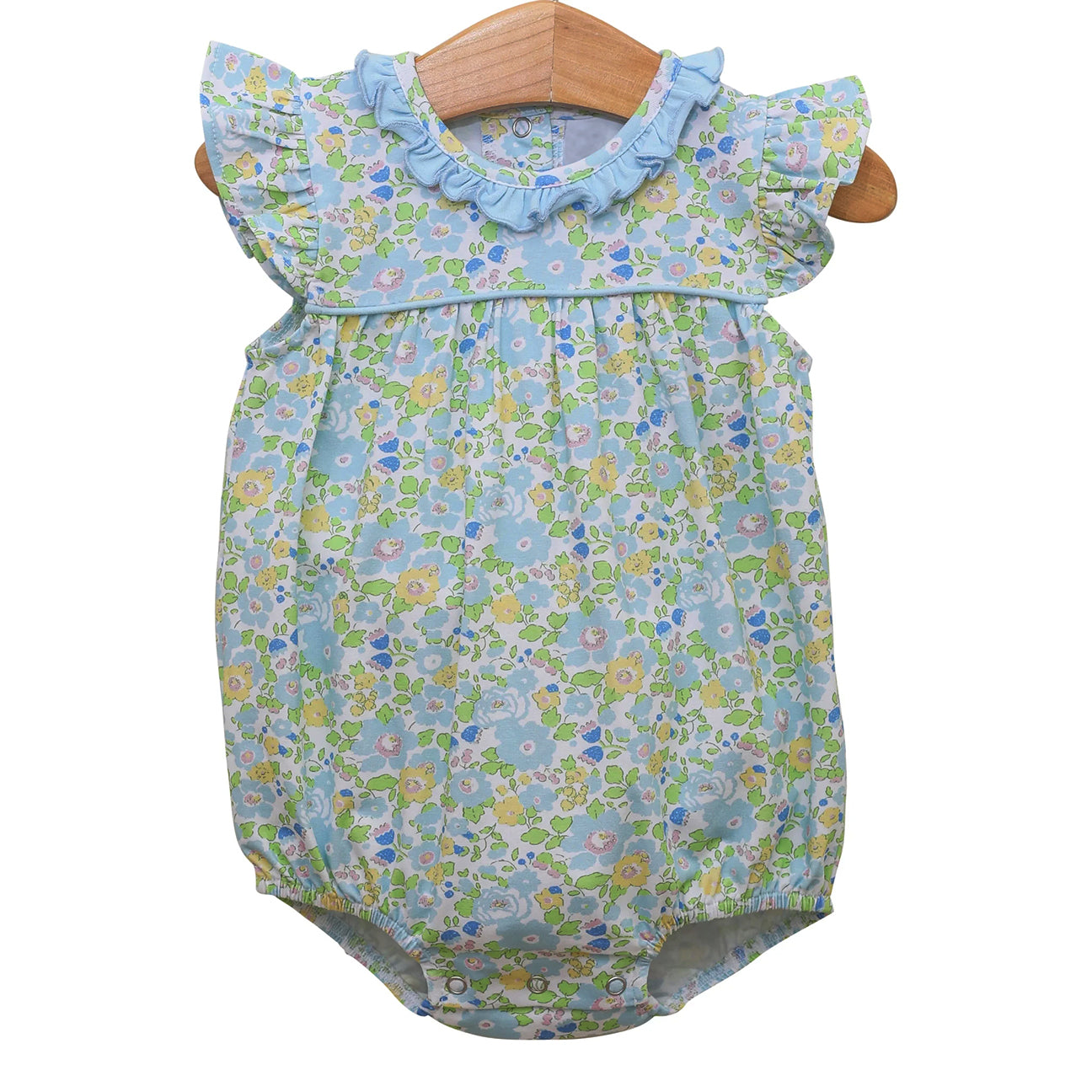 (Pre Order) No moq SR3309 pre-order baby girl clothes floral flying sleeve romper-2025.10.13