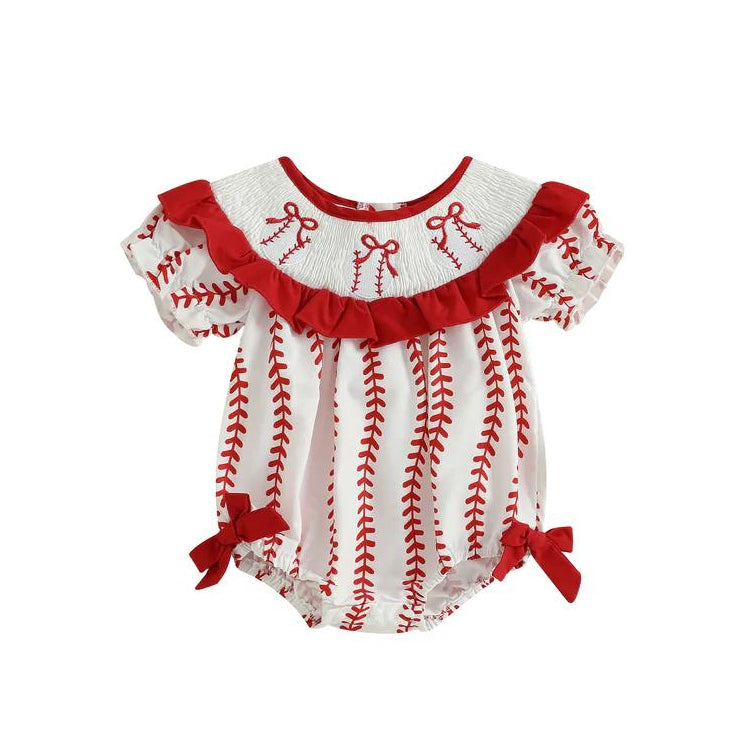 (Pre Order) No moq SR3345 pre-order baby girl clothes bow short sleeve romper-2025.10.18