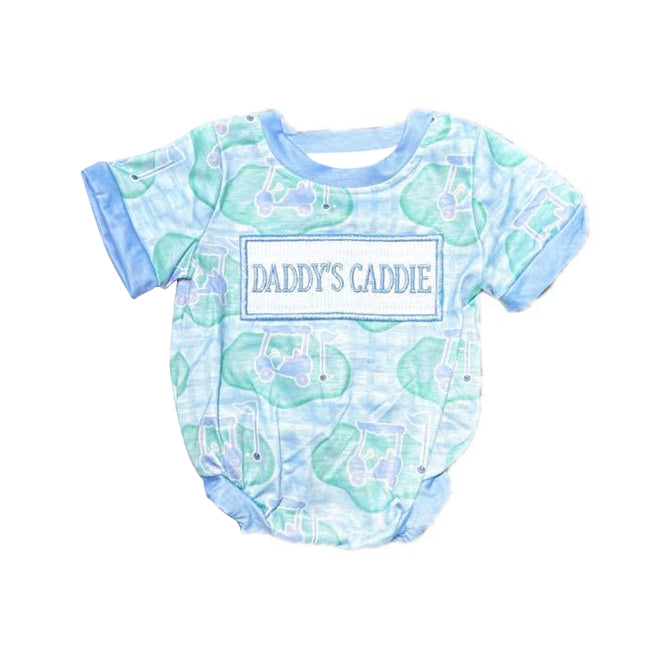 (Pre Order) No moq SR3348 pre-order baby boy clothes DADDY short sleeve romper-2025.10.18