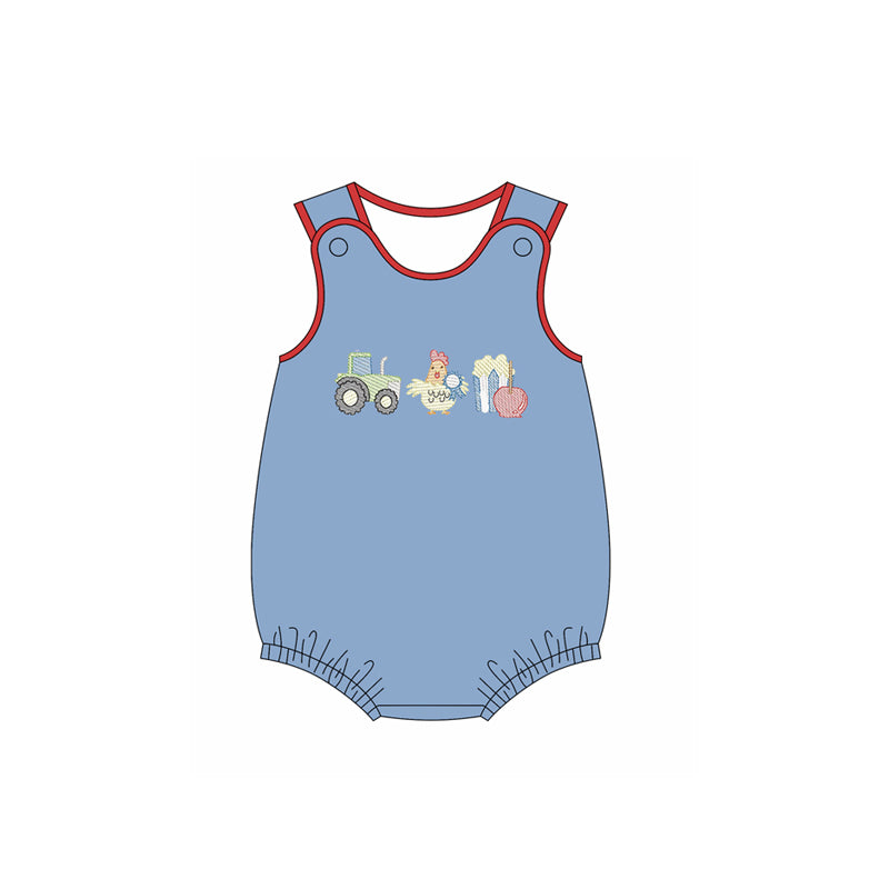 (Pre Order) No moq SR3399 pre-order baby boy clothes sleeveless romper-2025.10.24