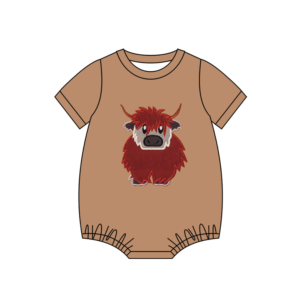 (Pre Order) No moq SR3442 pre-order baby boy clothes short sleeve romper-2025.10.29