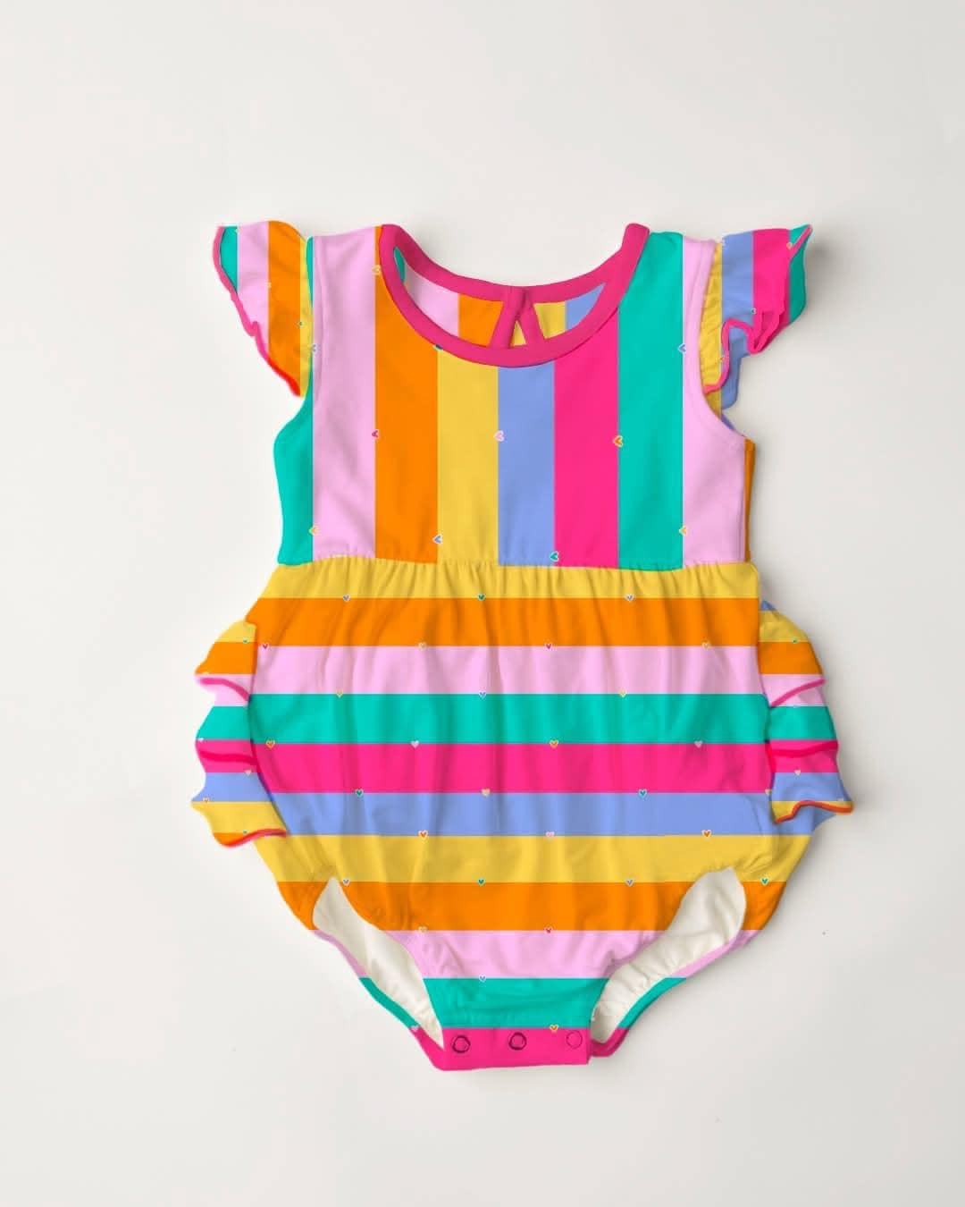 (Pre Order) No moq SR3651 pre-order baby girl clothes flying sleeve romper-2025.11.22