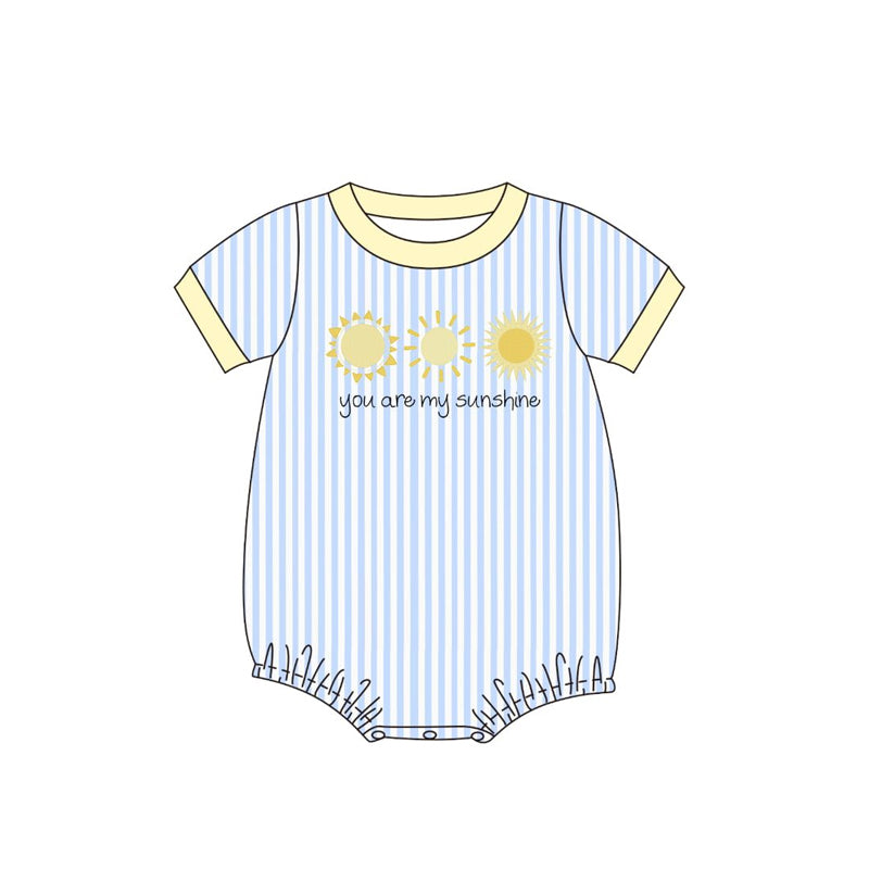 (Pre Order) No moq SR3668 pre-order baby boy clothes sunshine short sleeve romper-2025.11.24
