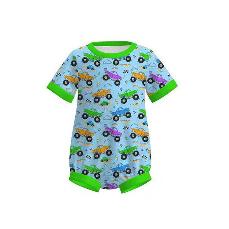 (Pre Order) No moq pre-order baby boy clothes short sleeve romper