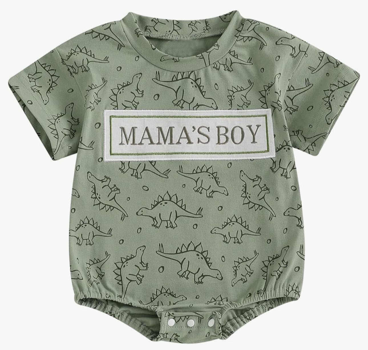 (Pre Order) No moq pre-order baby boy clothes MAMA dinosaur short sleeve romper-25.11.29