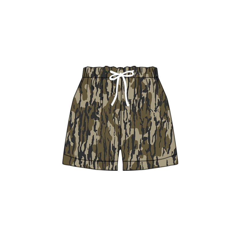 (Pre Order) No moq SS0201 pre-order baby girl clothes camouflage summer shorts-2025.10.18