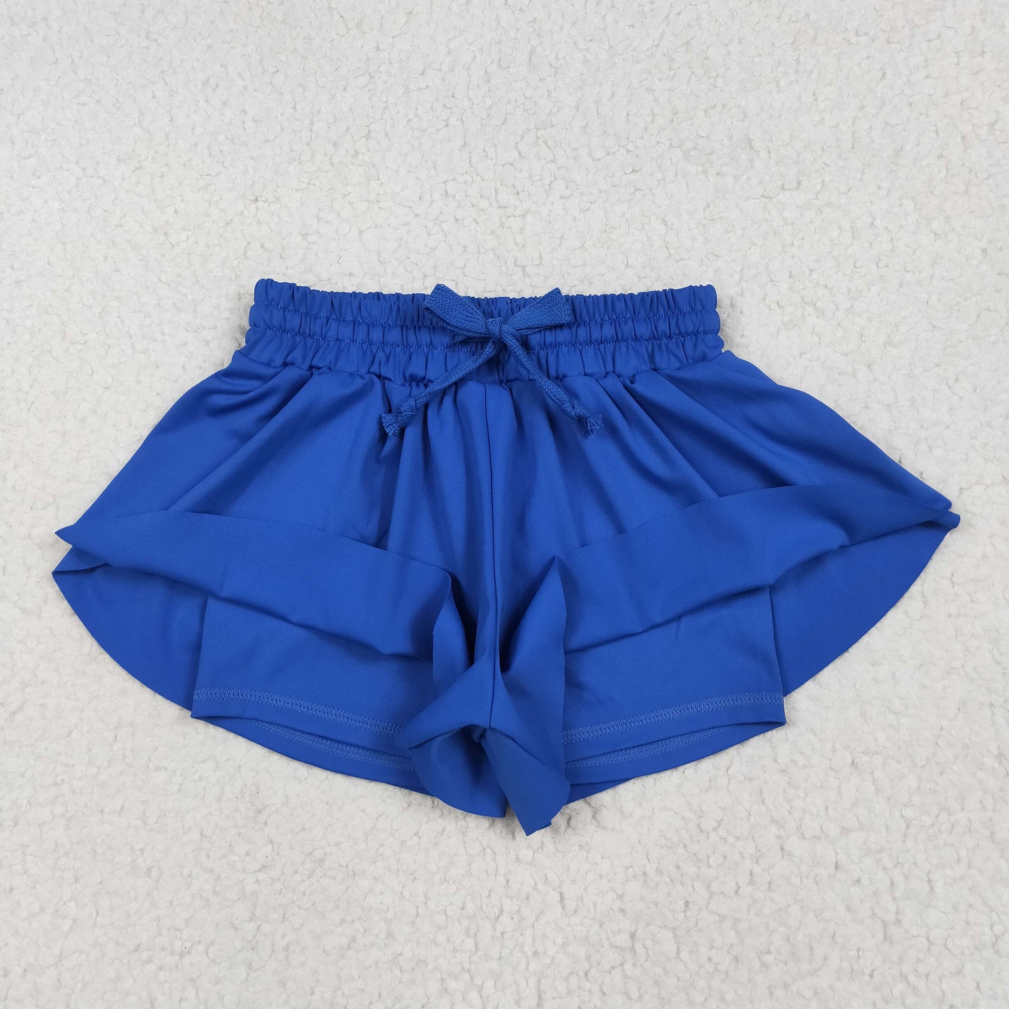 RTS NO MOQ(In Stock) SS0552 Pure dark blue yoga shorts