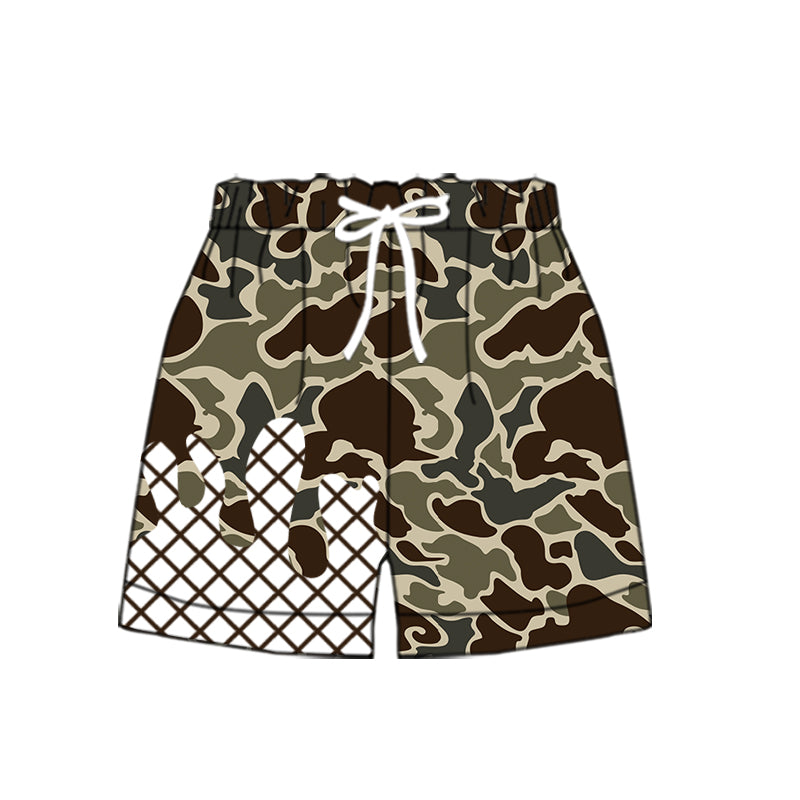 (Pre Order) No moq SS0650 pre-order baby girl clothes camouflage summer shorts-2025.9.15