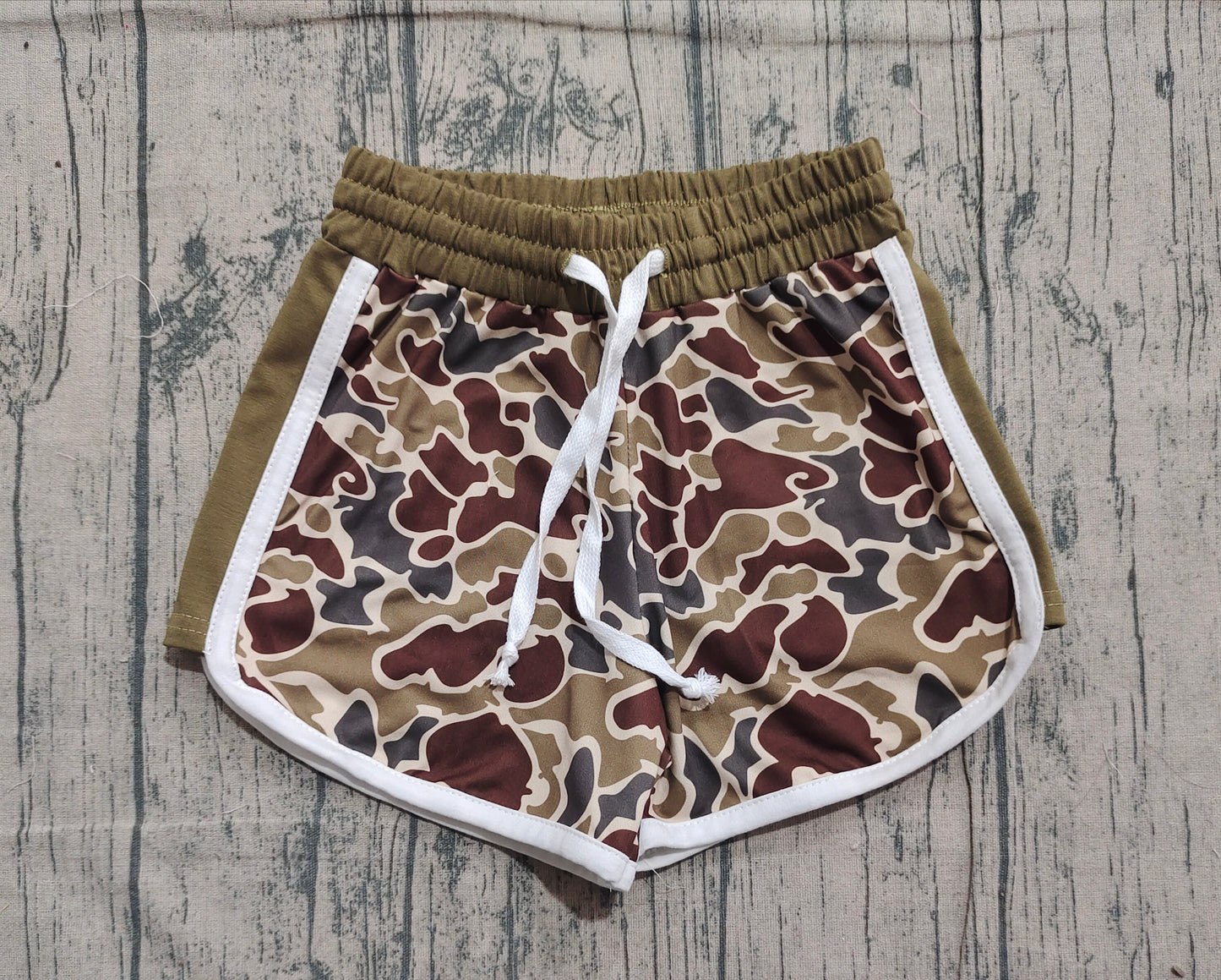 (Pre Order) No moq SS0745 pre-order baby boy clothes summer camouflage shorts-2025.11.18