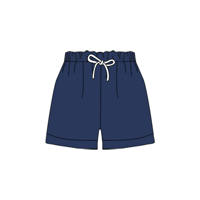 (Pre Order) No moq SS0746 pre-order baby boy clothes summer navy blue shorts-2025.11.7