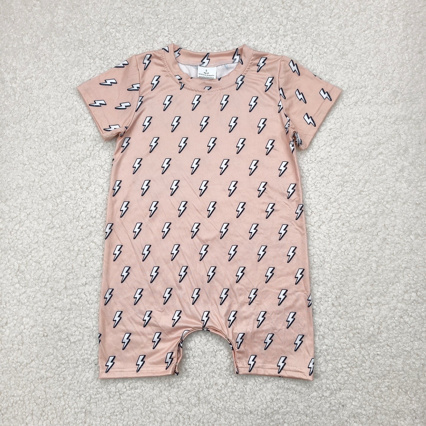 RTS SALES NO MOQ4.19闪电肉粉色连体衣Lightning flesh pink jumpsuit