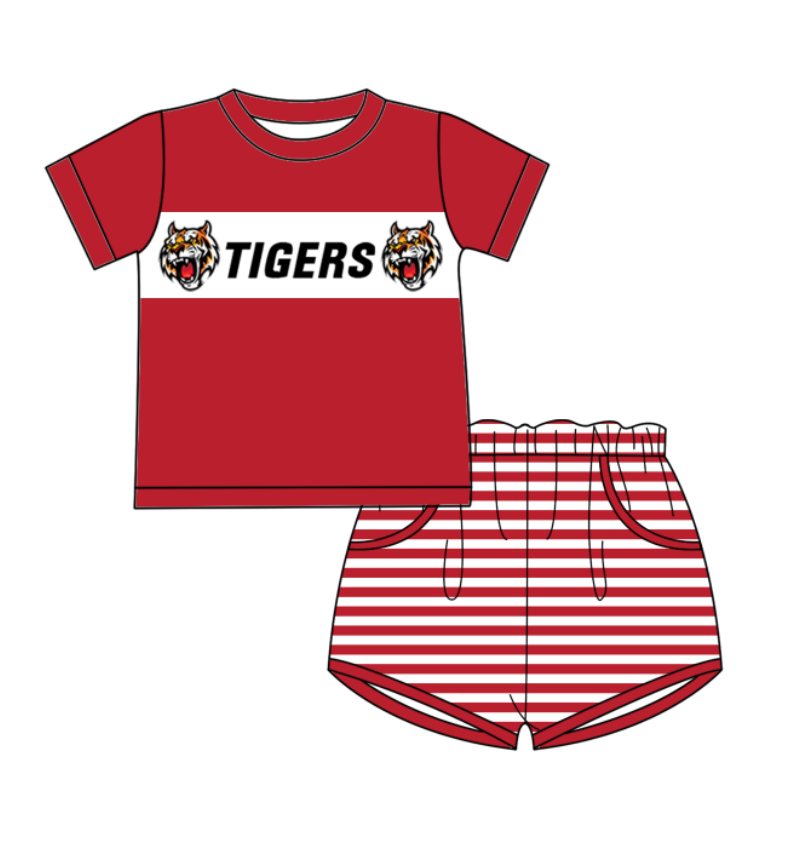 custom moq 3 eta 6-7weeks baby boys clothes team short Sleeves Shorts Set