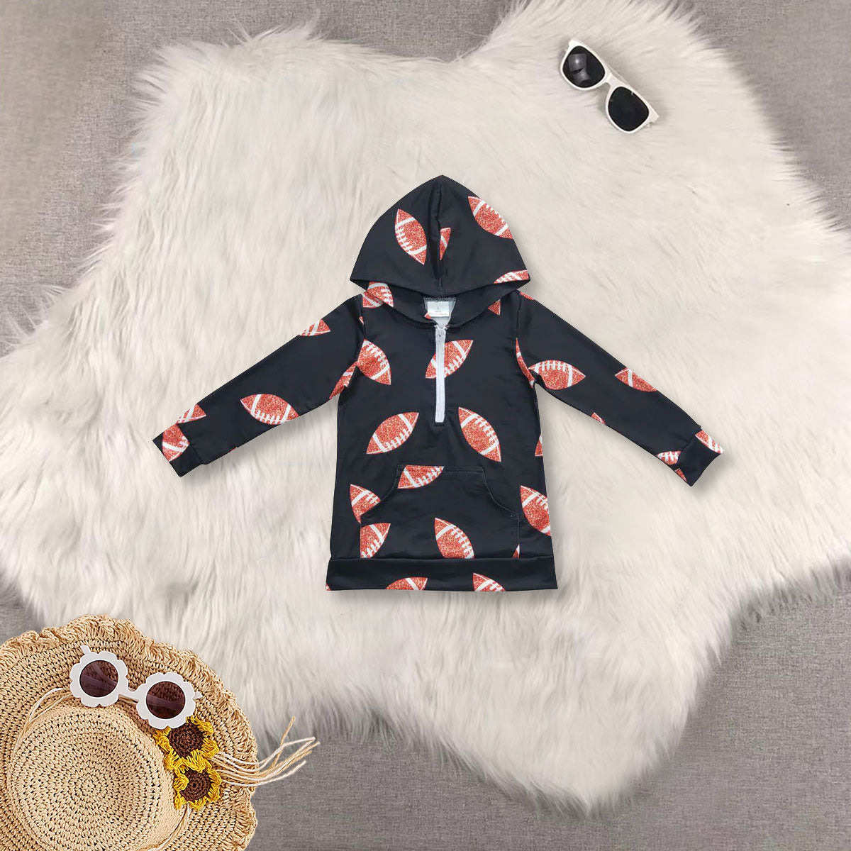 RTS NO MOQ Sibling baby girl boy clothes zipper hooded pocket long sleeve pullover jacket