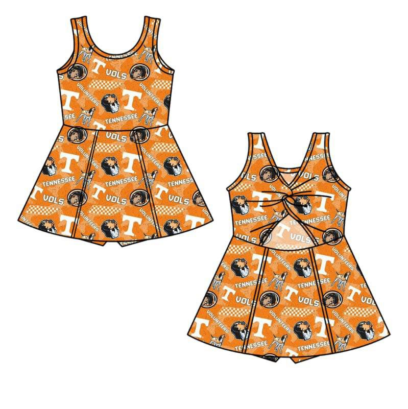 custom moq 5 eta 6-7weeks Orange Team Summer Skirt