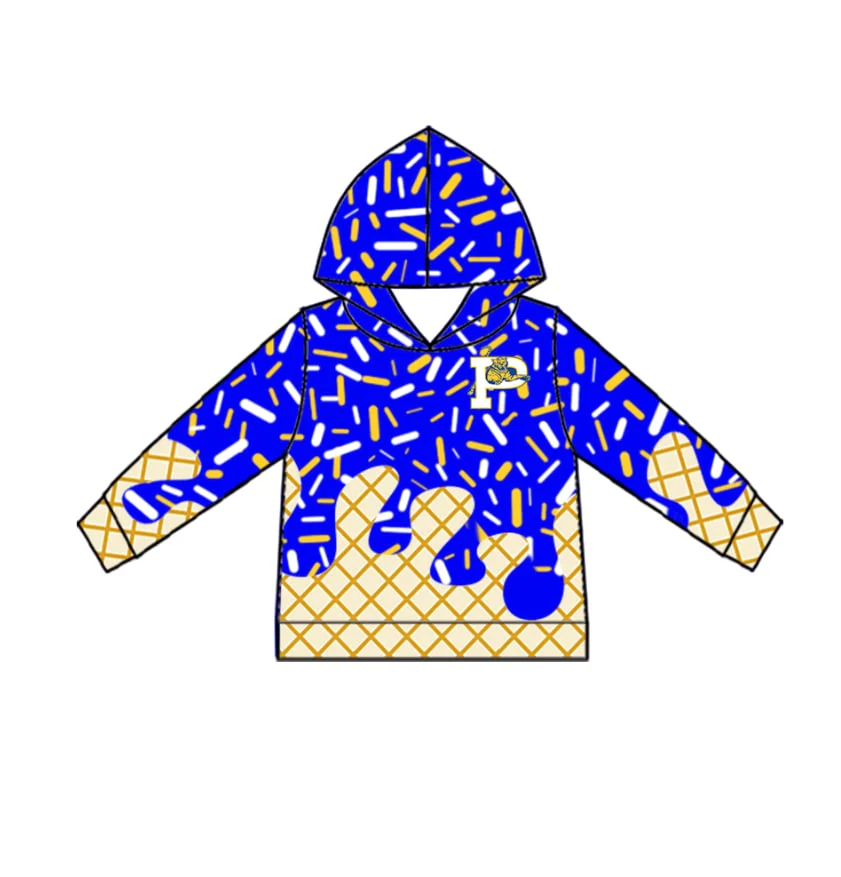 PRE ORDER Deadline August 19close custom no moq baby kids kids clothing Ice Cream Ice Cream Hat Top