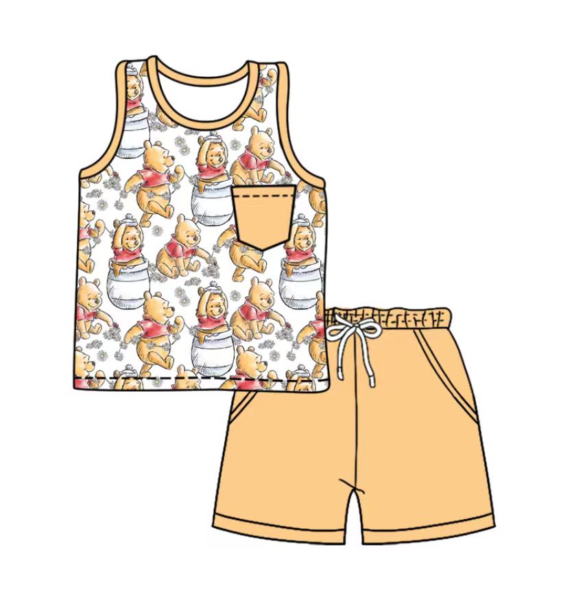 Custom moq 5 mix size milk silk baby girl clothes cartoon short sleeve shorts sets 2