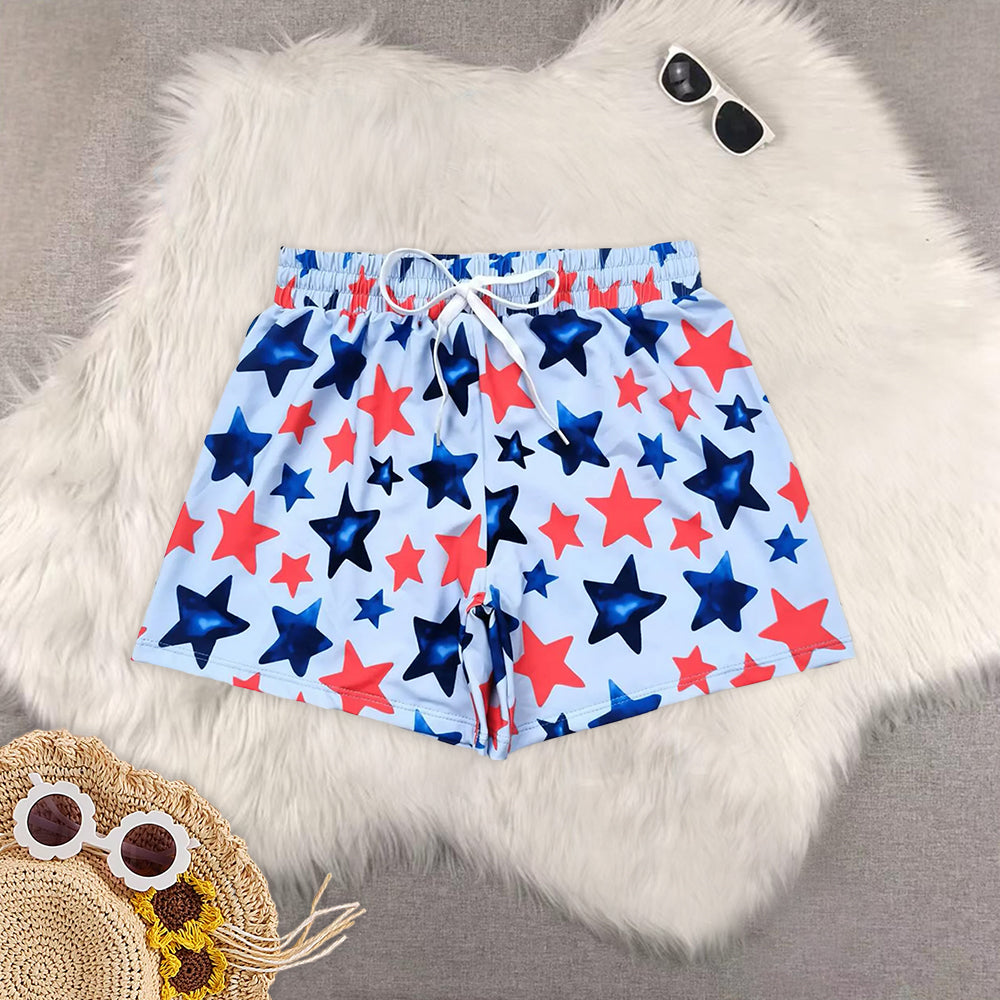 RTS NO MOQ Boys swim trunks lining sun protection swim trunks