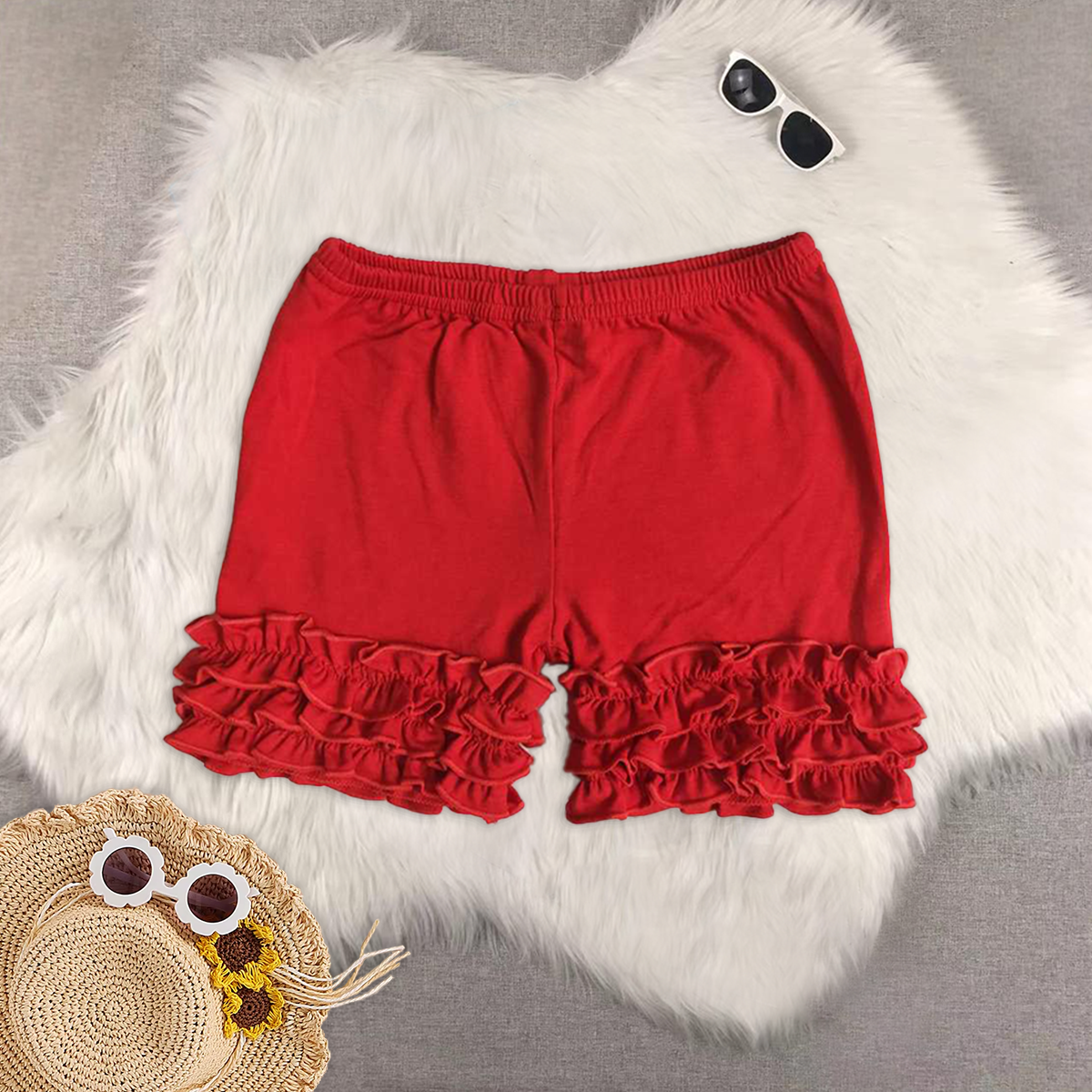 RTS NO MOQ baby girl clothes summer lace shorts
