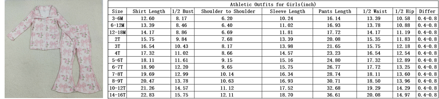 RTS NO MOQ(In Stock) long-sleeved zip-up yoga top with floral Yoga Pants set-GLP3274