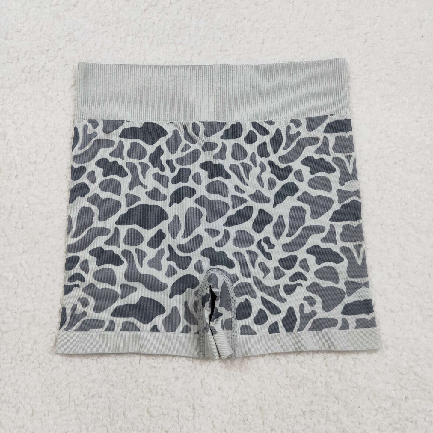 RTS NO MOQ(In Stock) SS0643 Adult Women's Gray Camouflage Shorts