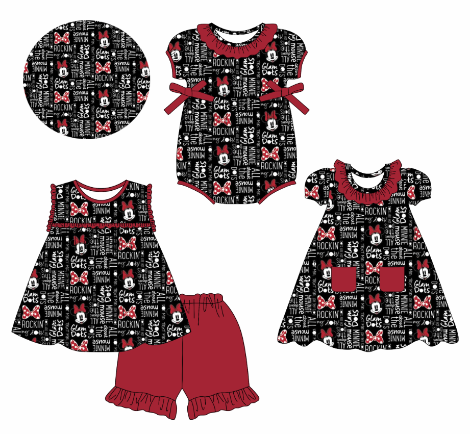 Custom summer baby girls clothes sets dress romper