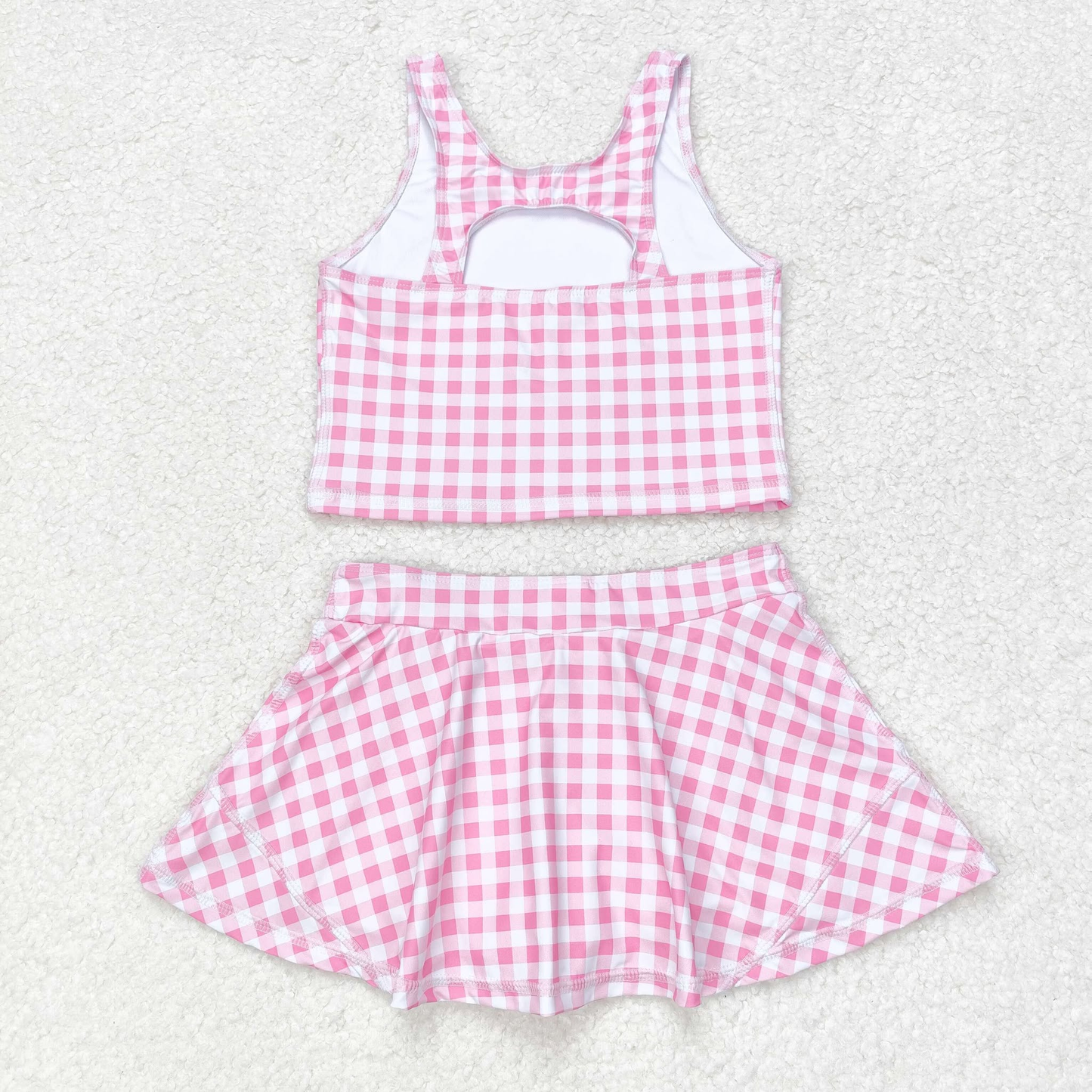 RTS NO MOQ baby girl clothes Short Skirt Set & Swimsuit