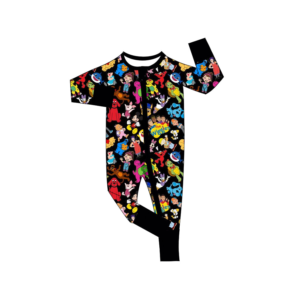Custom moq 3 eta 7/8week moq 5 eta /4/5week cartoon love Long Sleeve Romper