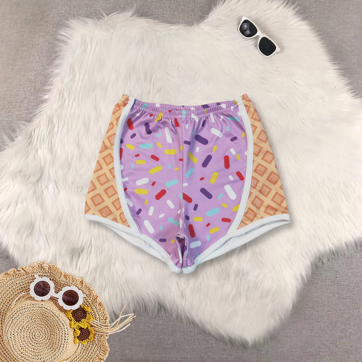 RTS NO MOQ Baby girls clothes Summer ice cream team Shorts