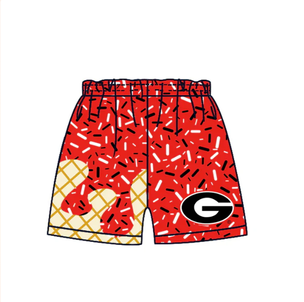 PRE ORDER Deadline August 12 close custom no moq baby kids summer Black and white polka dot summer shorts