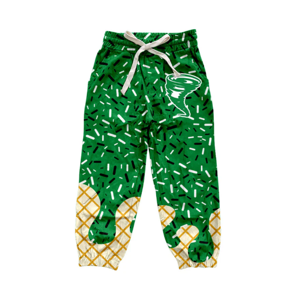 (PRE ORDER )Deadline September 7 custom no moq Green Ice Cream Long pants