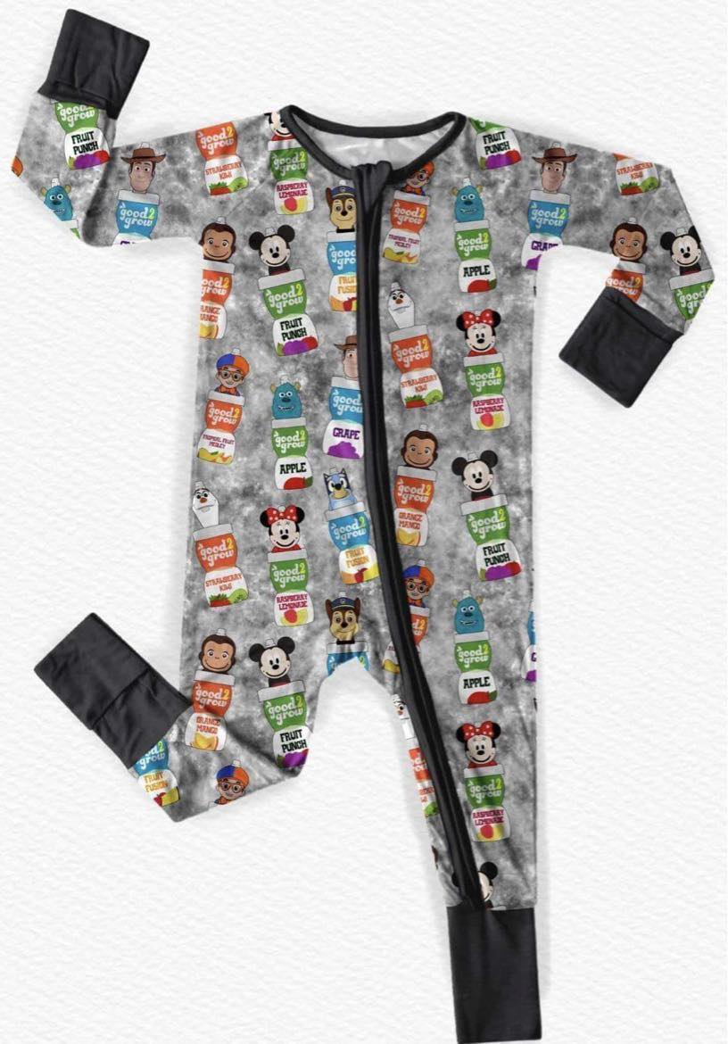 Custom moq 3 eta 7/8week moq 5 eta /4/5week cartoon Long Sleeve Romper
