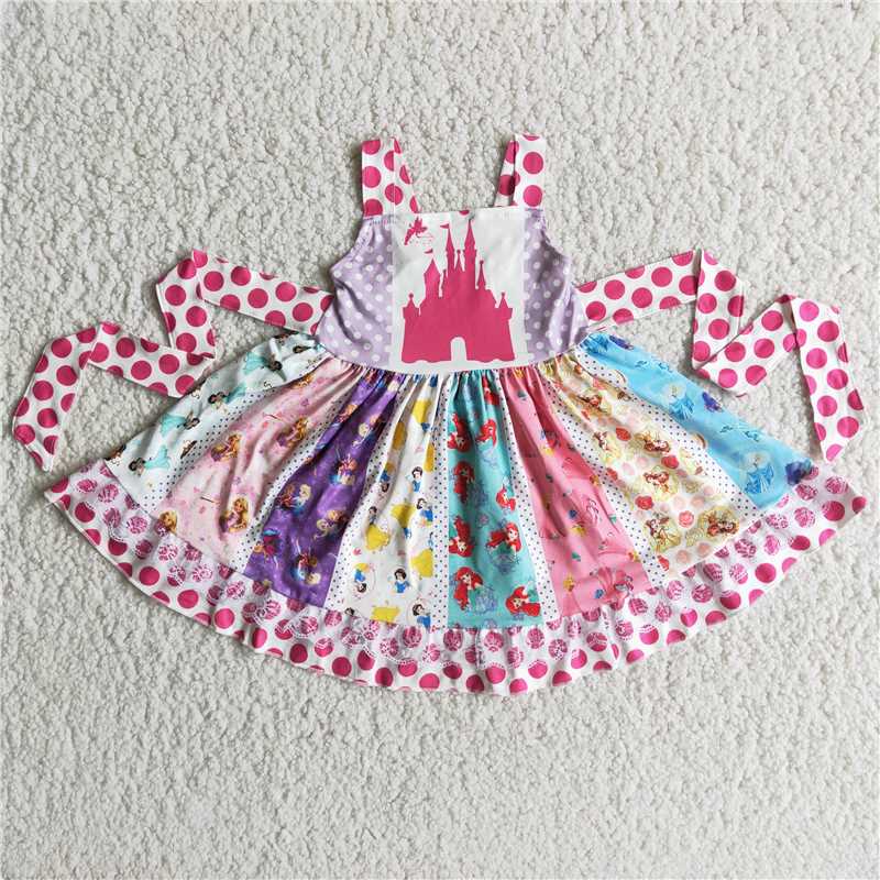 A17-21 cartoon girl twirl dress