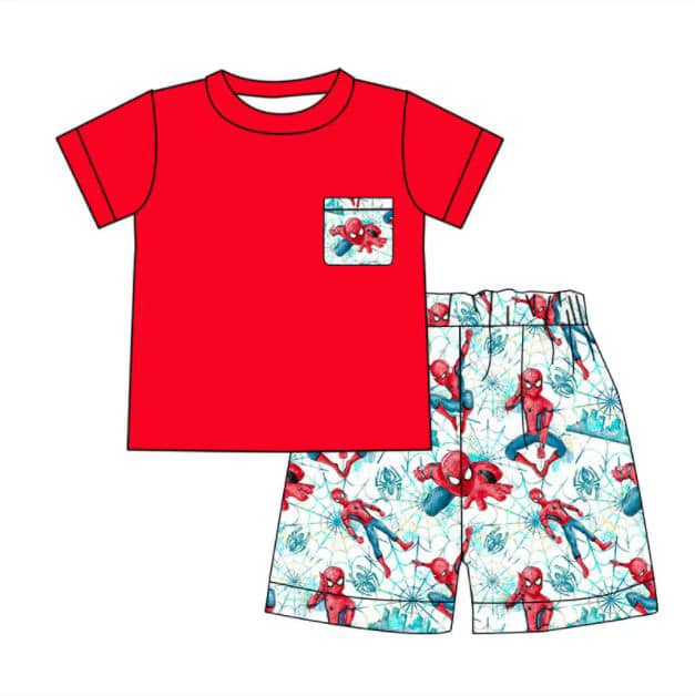 red boys summer outfits