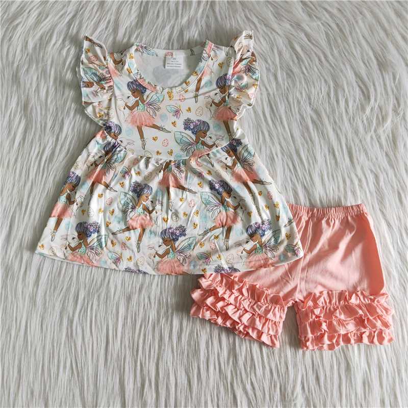 Girls Girls Pink Bunny Shorts Boutique Outfit