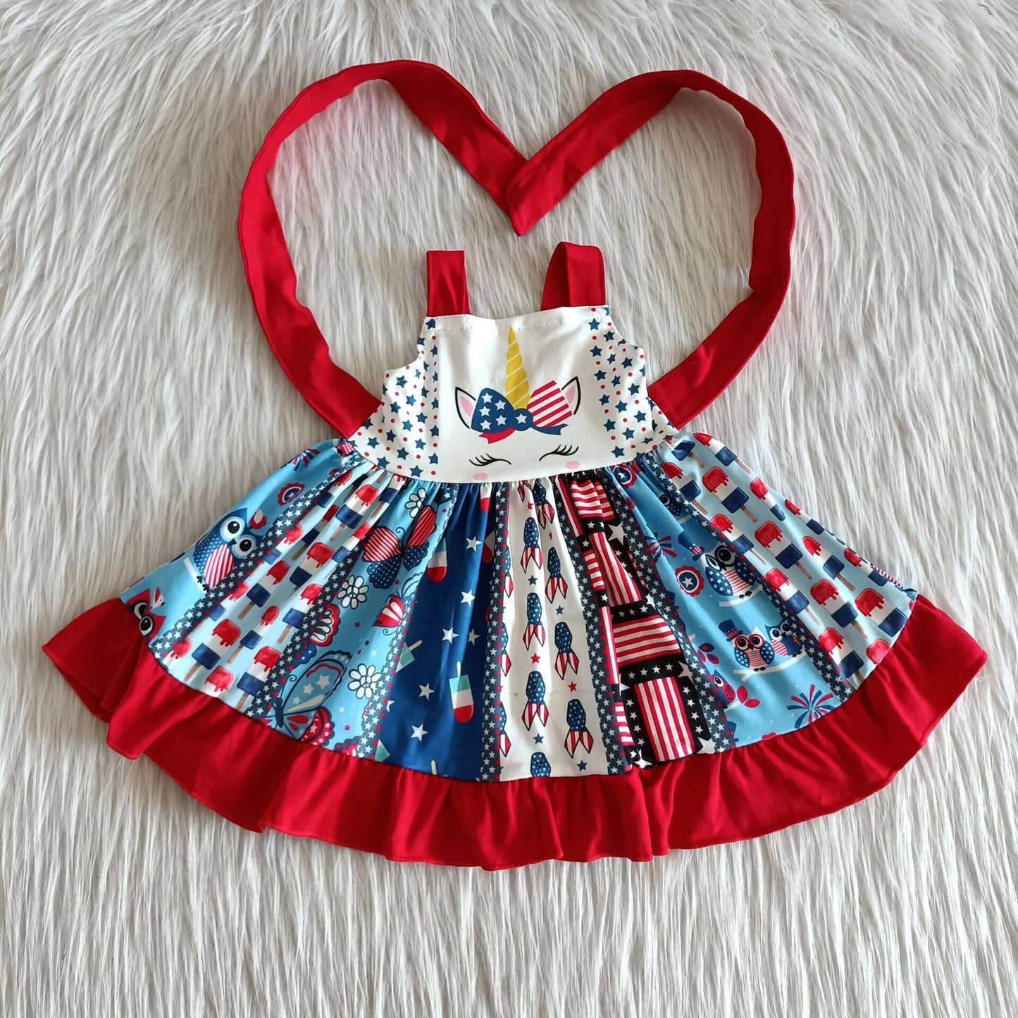 National Day girls twirl dress