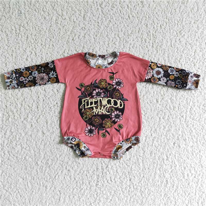 RTS NO MOQ LR0020 baby clothing cartoon print long sleeve bodysuit milk silk baby romper