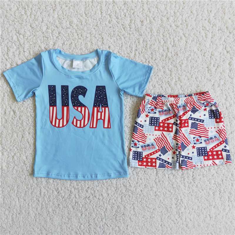 D11-19 USA Flag Boys Set